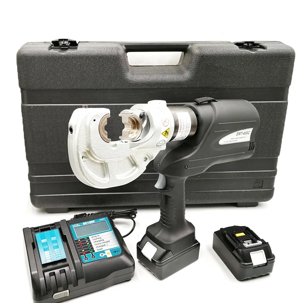 16-400 мм 2 bateria cabo Lug friso ferramenta EMT-400C prensa hidrulica de 12