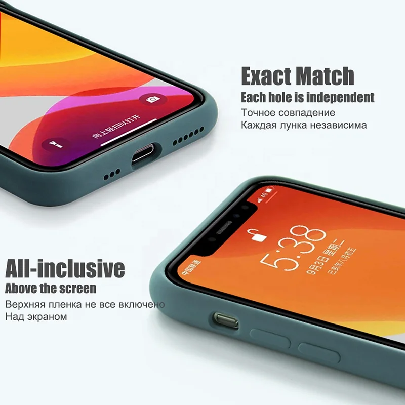 Hot selling rubber silicone phone case for iphone 13 Pro 12 11 XSmax shockproof with logo liquid silicon phone cases