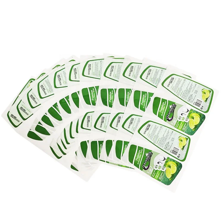 Custom Printing Waterproof Food Glass Bottle Sticker Jar Seal Labels