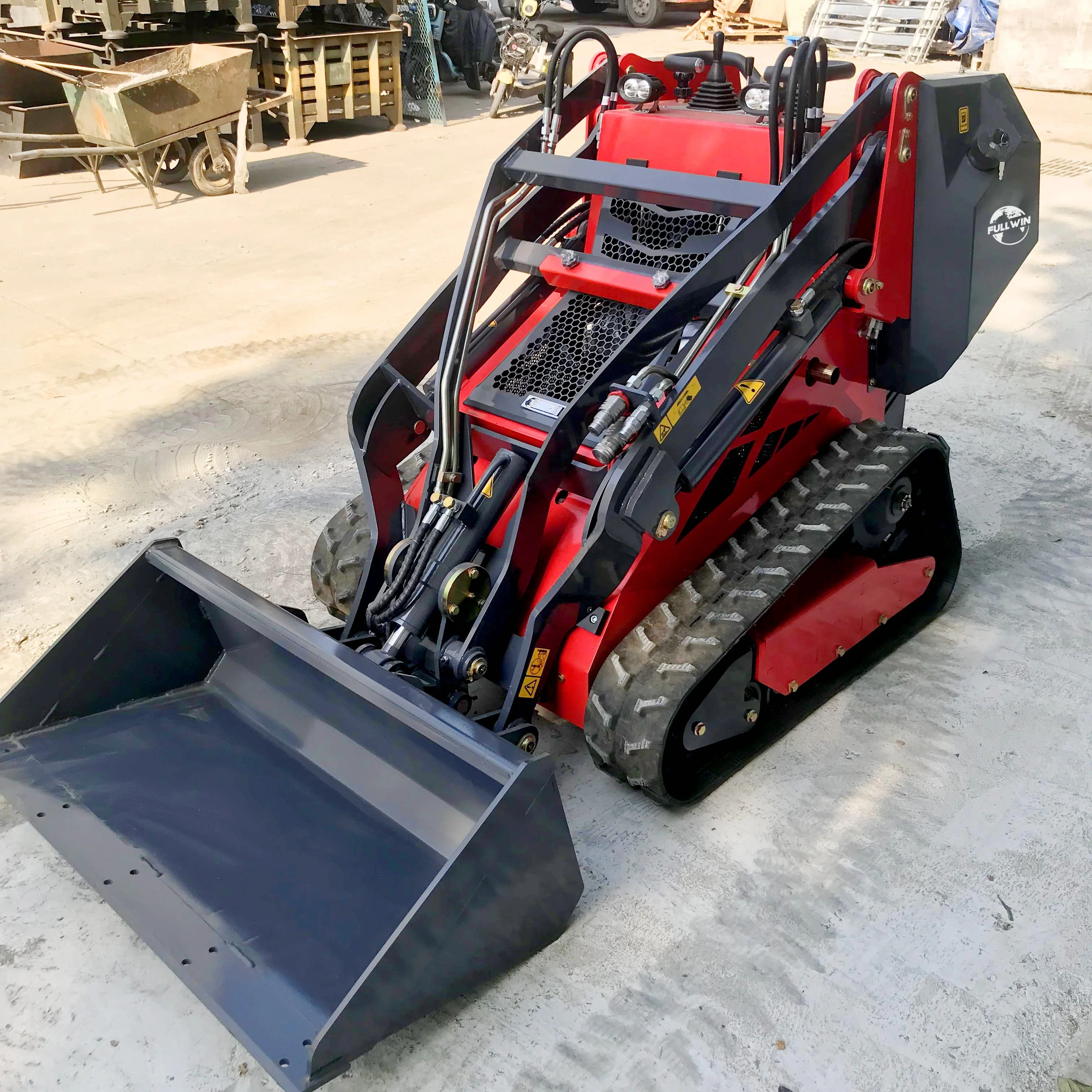 900KG Machine Weight Mini Skid Steer Loader 400KG Max. Load 450KG Max. Lift Double-cylinder Engine Powered