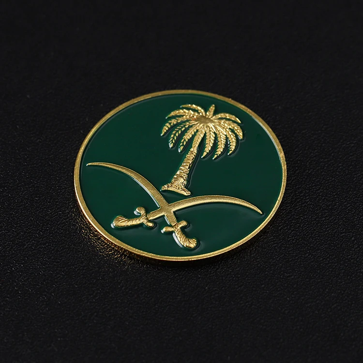 Personalized Resin Epoxy Name Tag Badge Custom Enamel Lapel Pins Logo Uae National Day Gift Saudi Arabia Magnets Pin Wholesale
