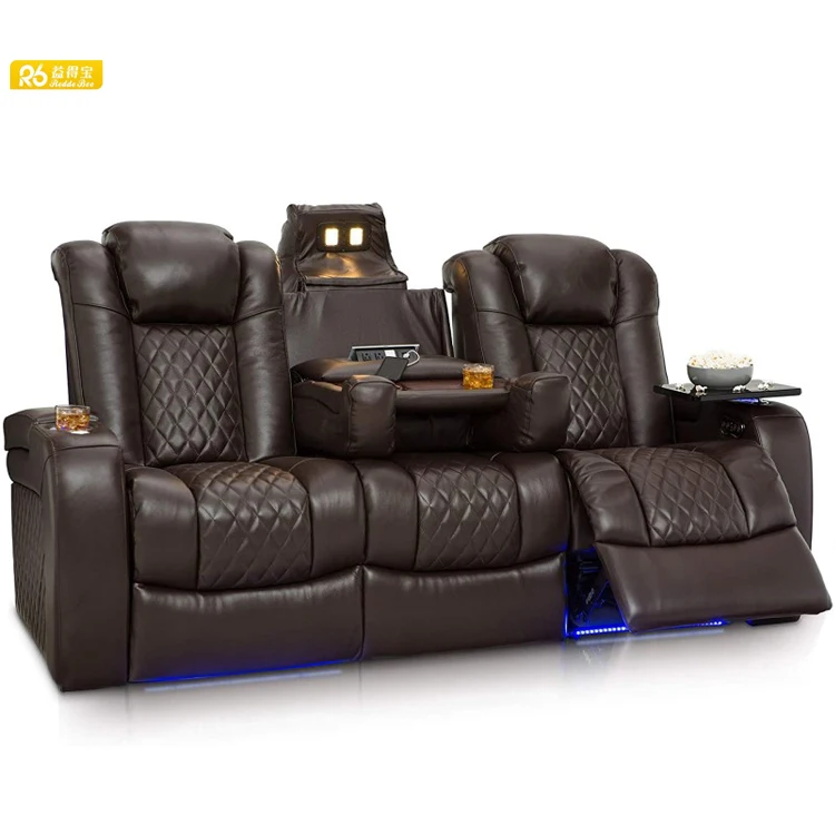 High quality multi-function wholesale hot sale italy leather recliner sofa, Electrically adjustable lazy boy recliner sofa