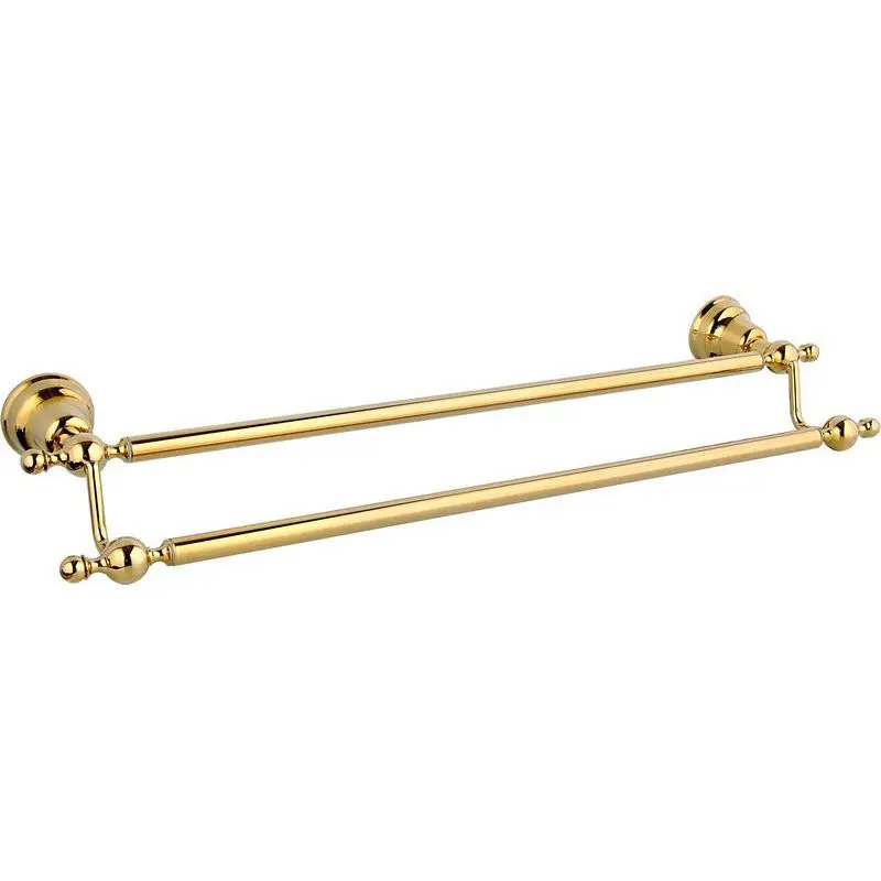 Gold Chrome Plated Simple European American 304 Stainless Steel Towel Rack Set Bathroom Pendant Retro Bathroom Wholesale XR2529