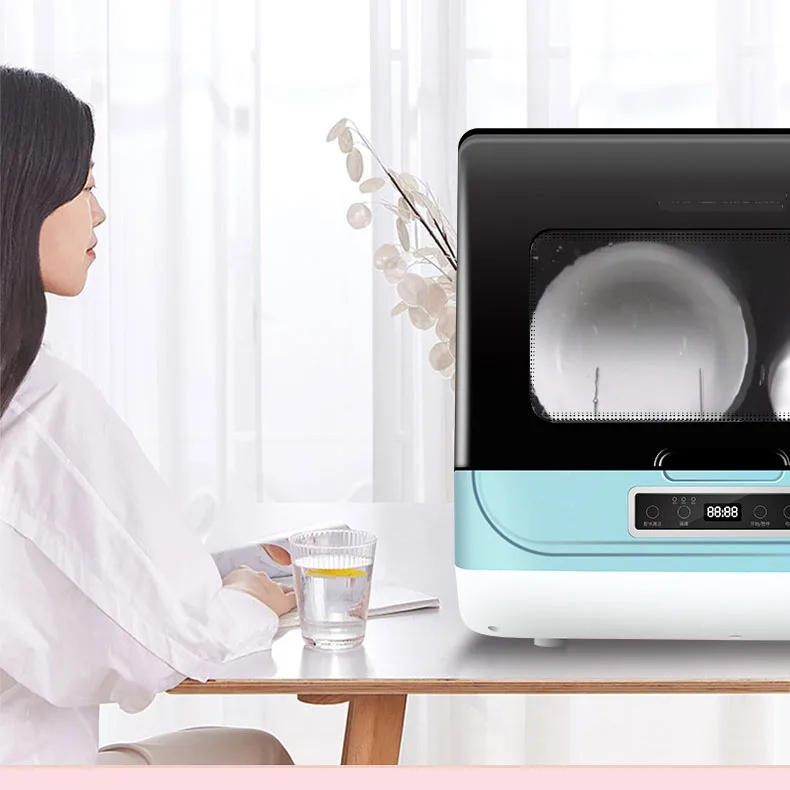 Настольная посудомоечная машина, посудомоечная машина, УФ-дезинфекция, сенсорный экран, высокая температура, оптовая продажа