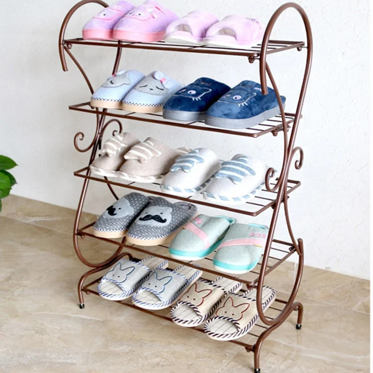 Iron simple Economical household space European-style assembly small shoe cabinet