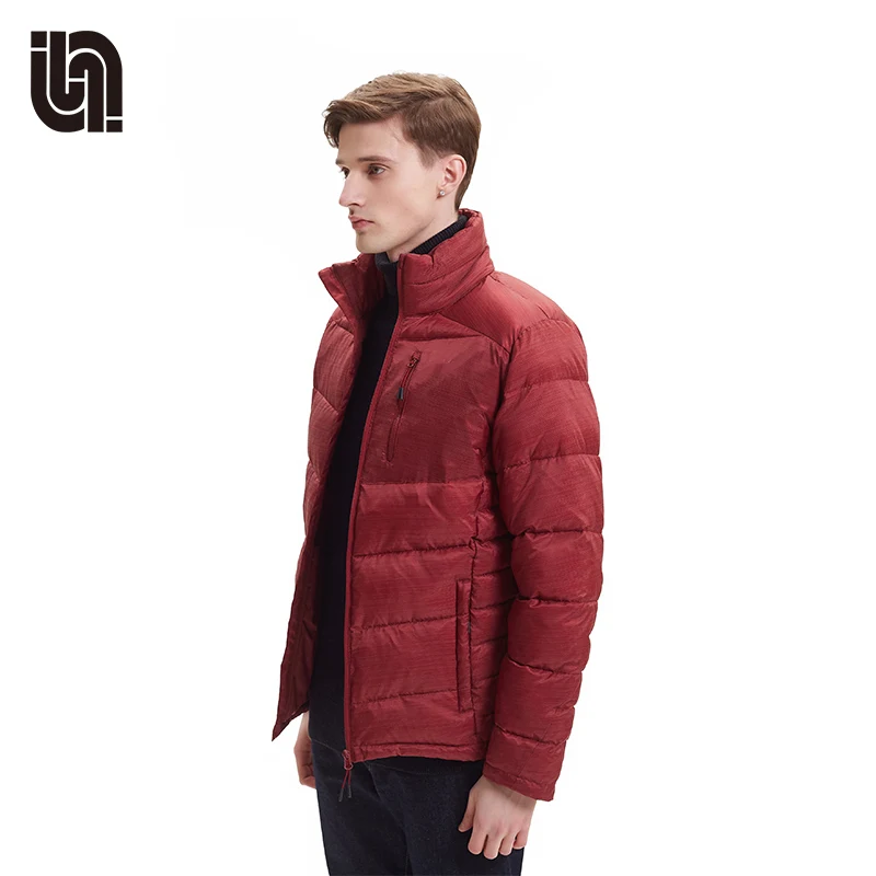 
Custom man winter puffer ball padding windbreaker jacket coats 