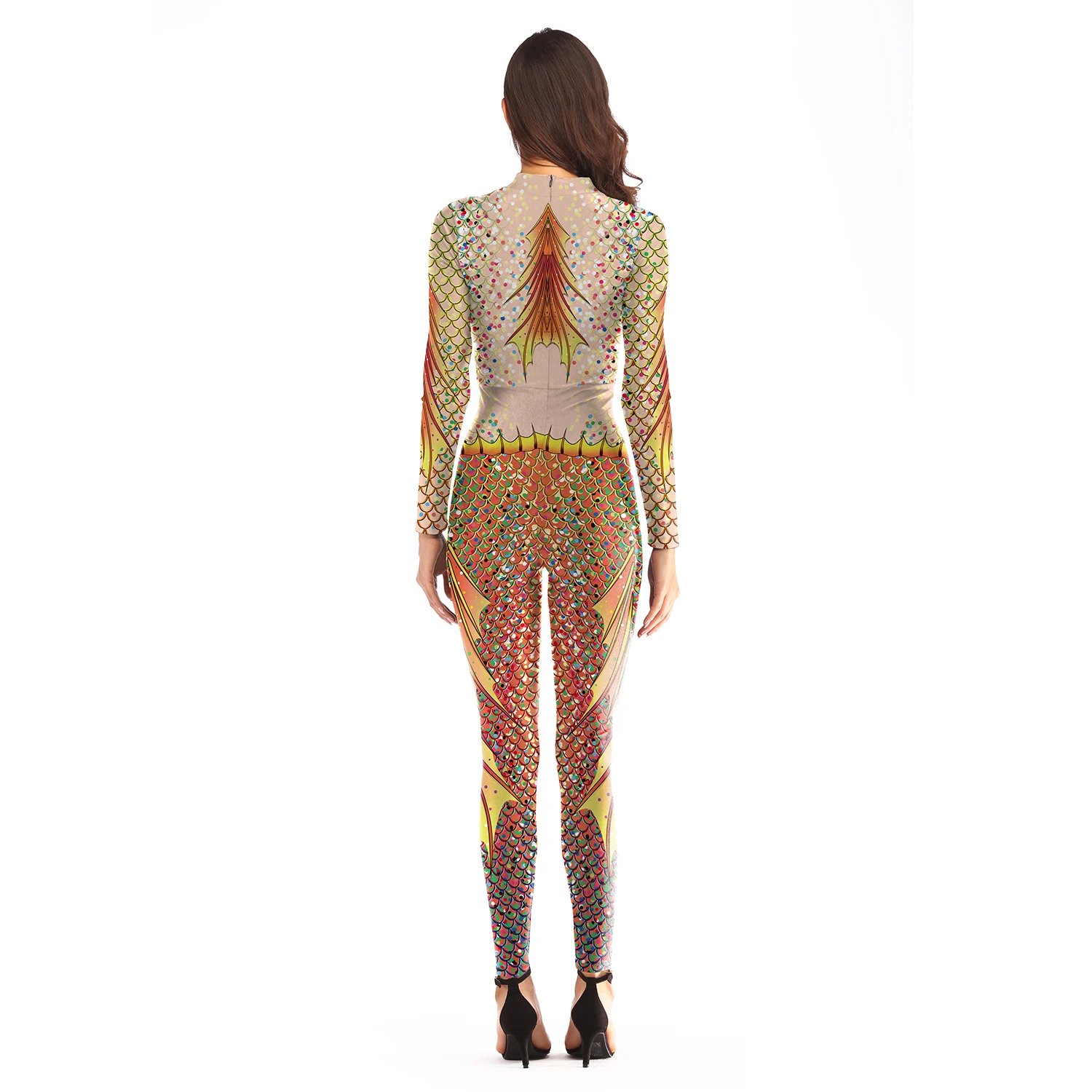 Sexy Women Print Costumes Tight Bodysuit Accept OEM /ODM N37-10