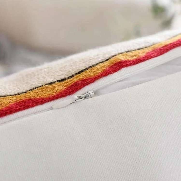 Wholesale Woman Sublimation Self Portrait Embroidery Designer Decorative 100% Cotton Cushion Covers