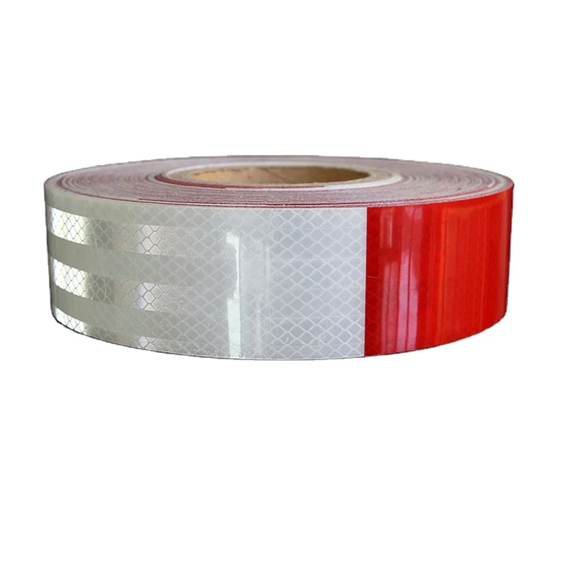 Factory Waterproof Adhesive Dot C2 Red And White Trucks Trailer Safety Retro ECE 104r cinta reflectiva Reflective Tape