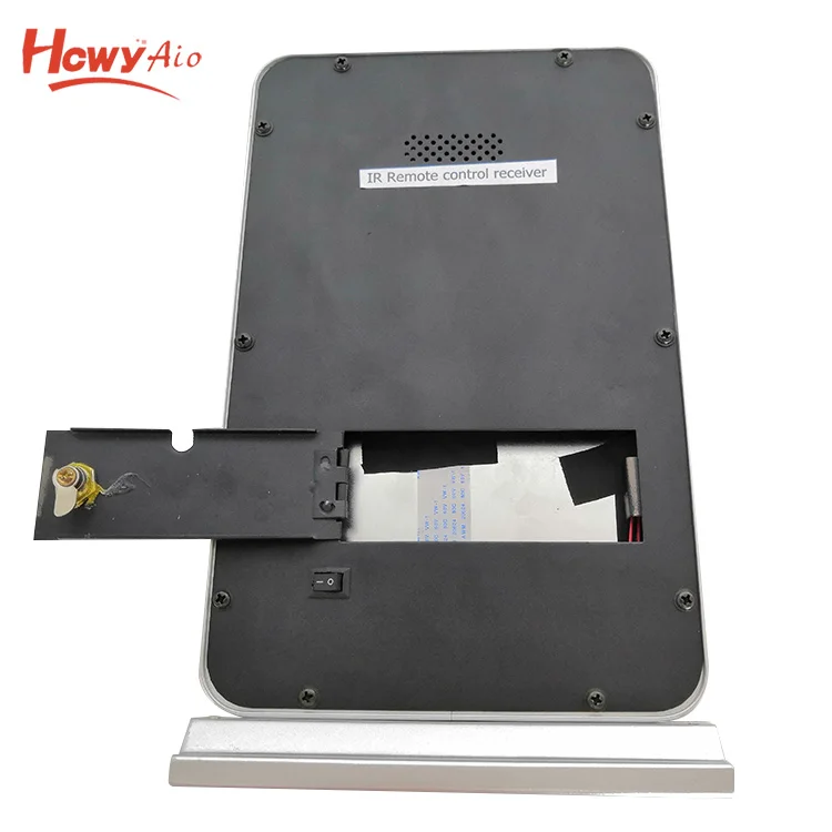 10inch 1024*600 16:9 Aluminium Casing Portable Digital Photo Frame Floor Standing Advertising Player with USB Interface