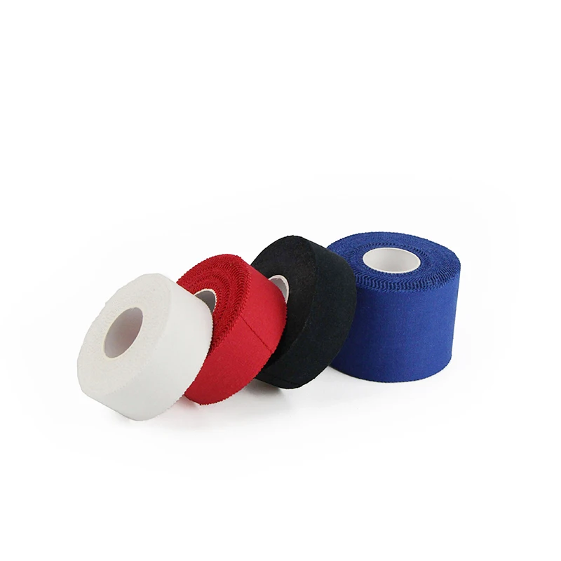 high adhesive Full Cotton High Quality white Rigid strapping sports Athletic Cloth Tape Soccer Football Tape