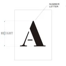 Factory direct sales price alphabet stencil letter spray coating stencil metal stencil