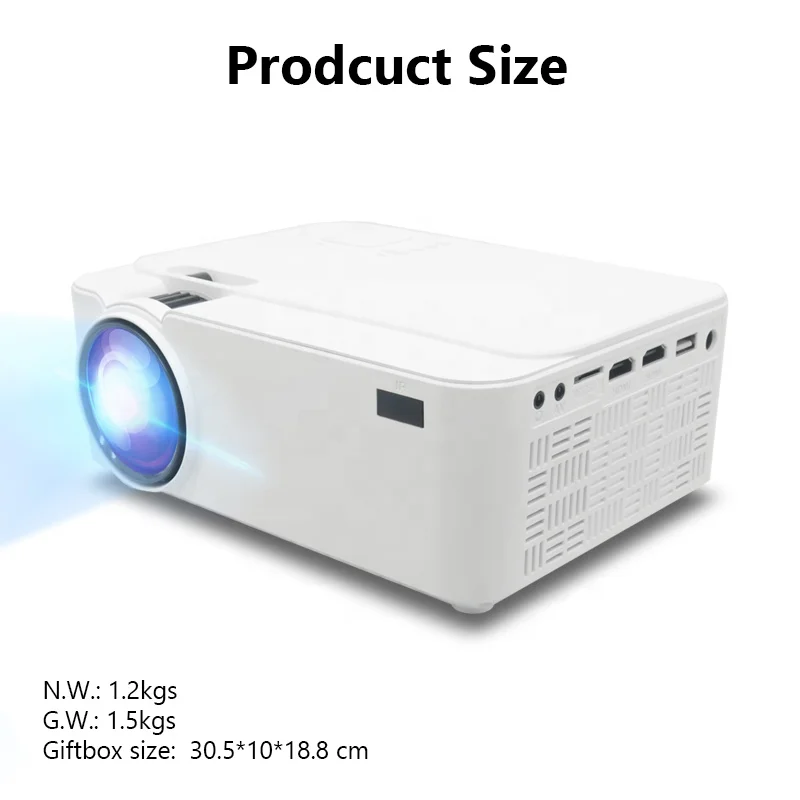 China OEM ODM Smart Mini Multimedia Projector LCD Portable Projector WiFi Android Projector With Auto Correction
