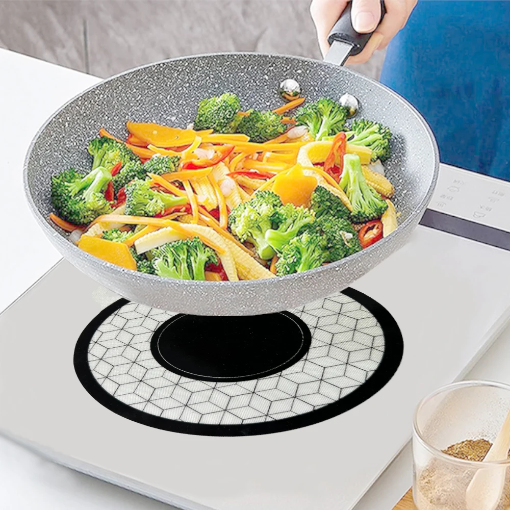 Food safe grade high selling oil and water proof silicone induction protection magnetic stove mat Kitchen Accessory