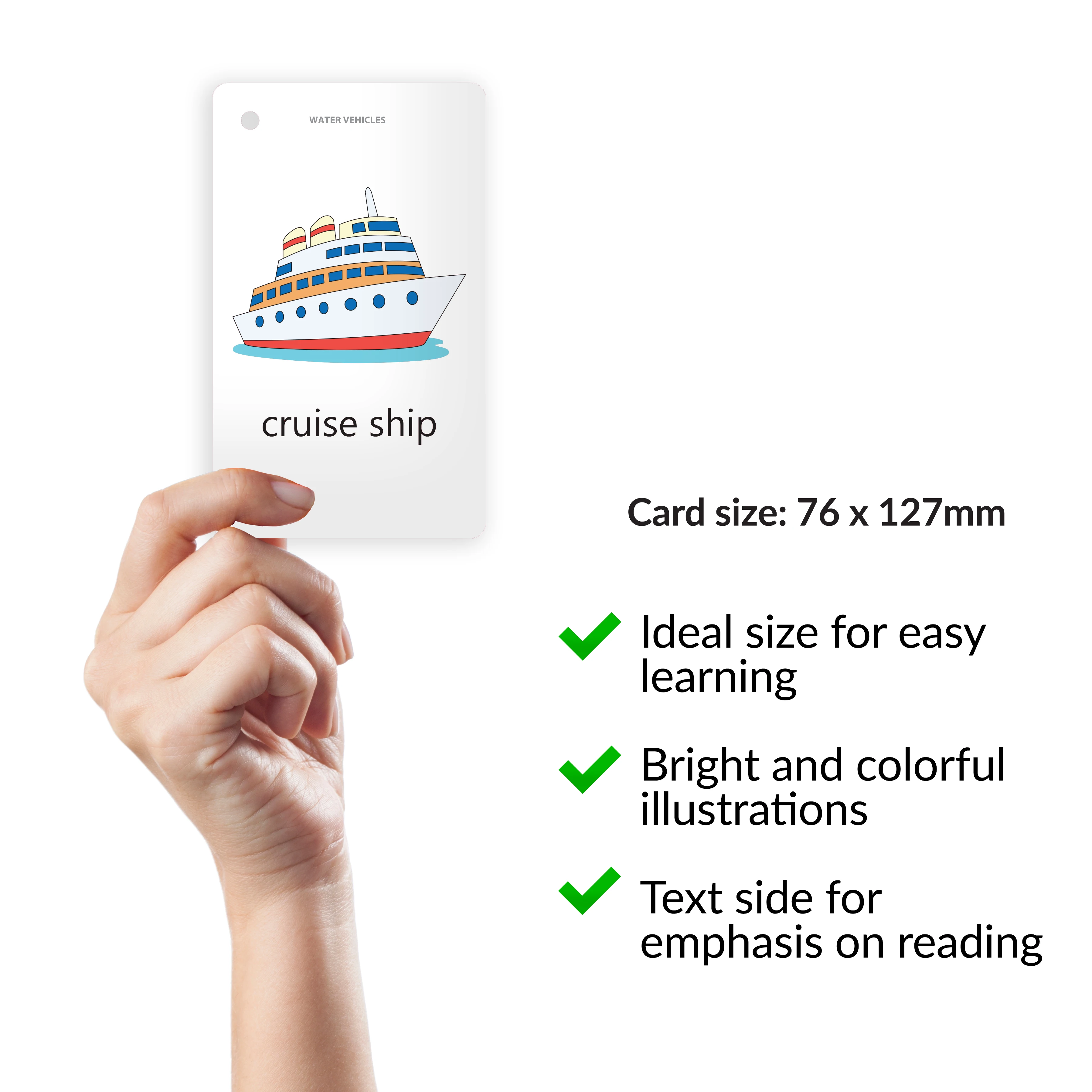 Set memory Flash Cards for Toddlers VEHICLES ANIMALS INSECTS