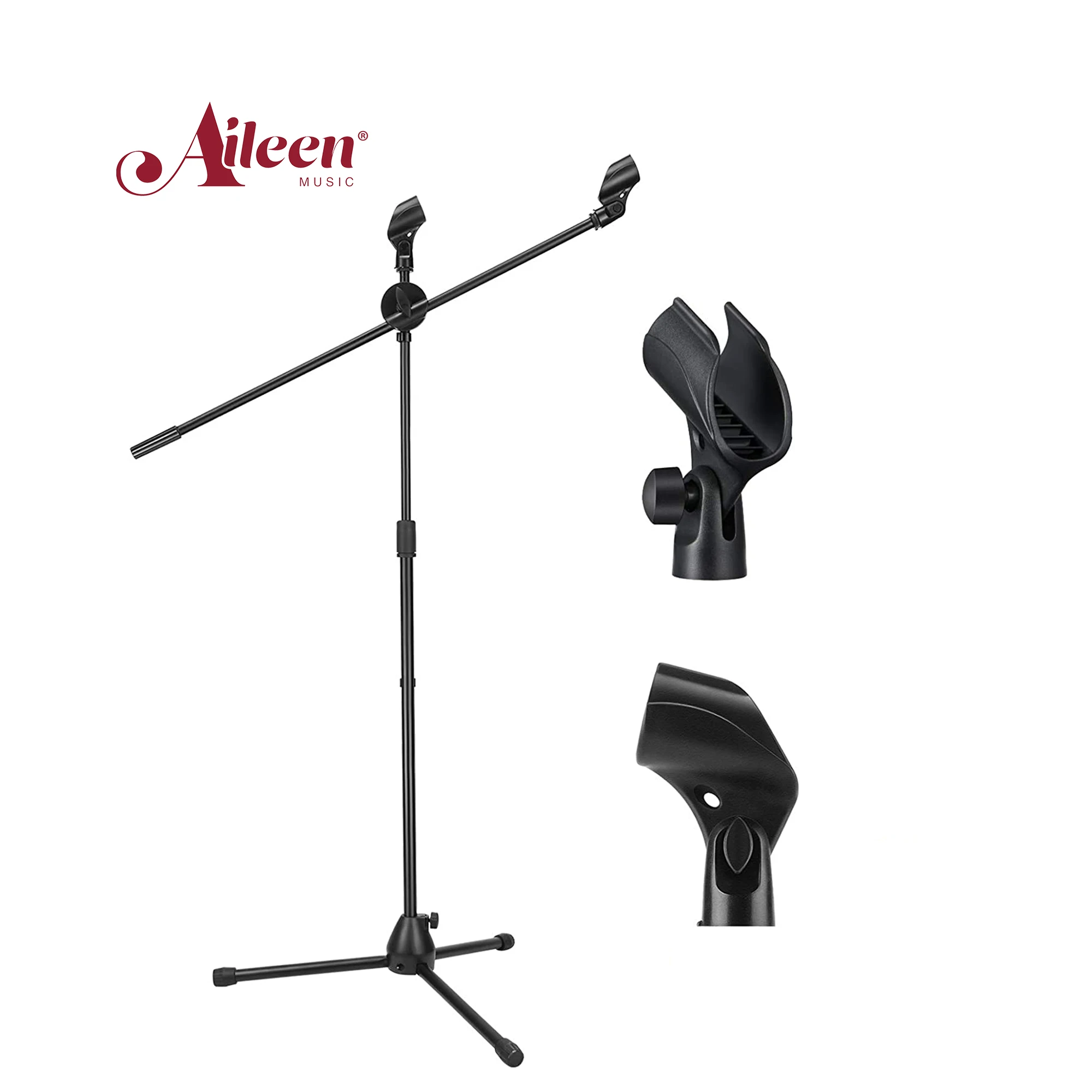 professional microphone stand Black Collapsible Adjustable studio mic stand microphone for Singing, Karaoke, Stage(MSM402)