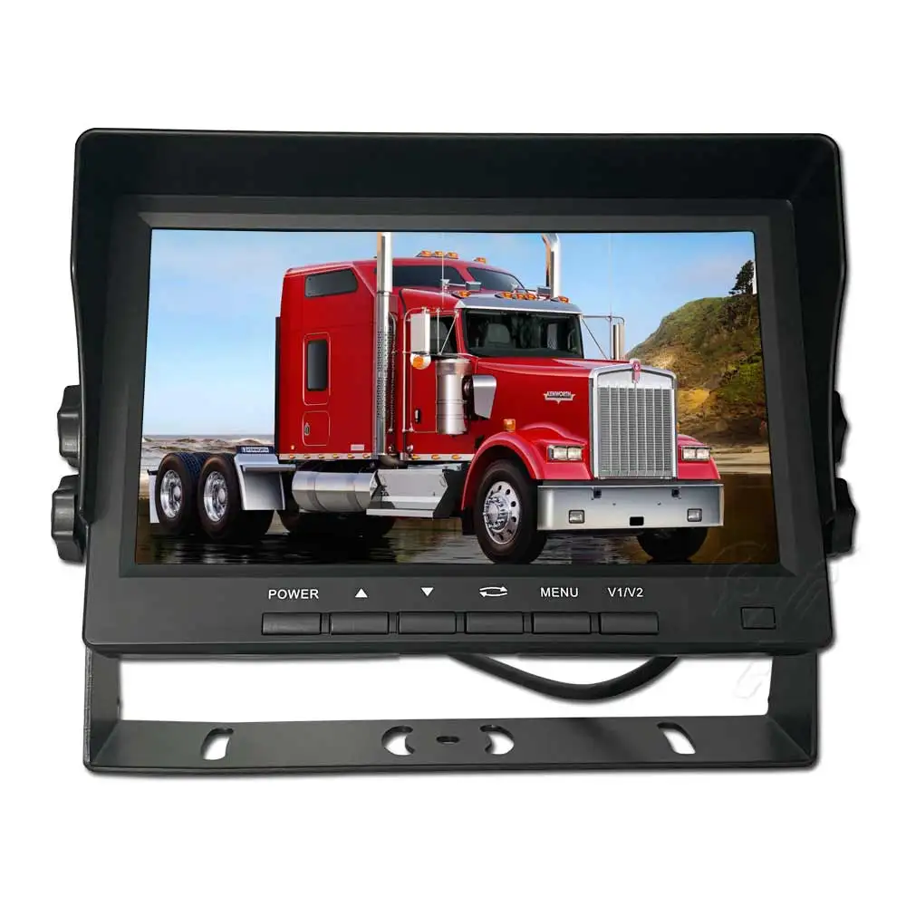 1024*600 High Definition AHD Split Screen Car Monitor DVR Monitor 7 Inch Car LCD Monitor for Truck Forklift Bus