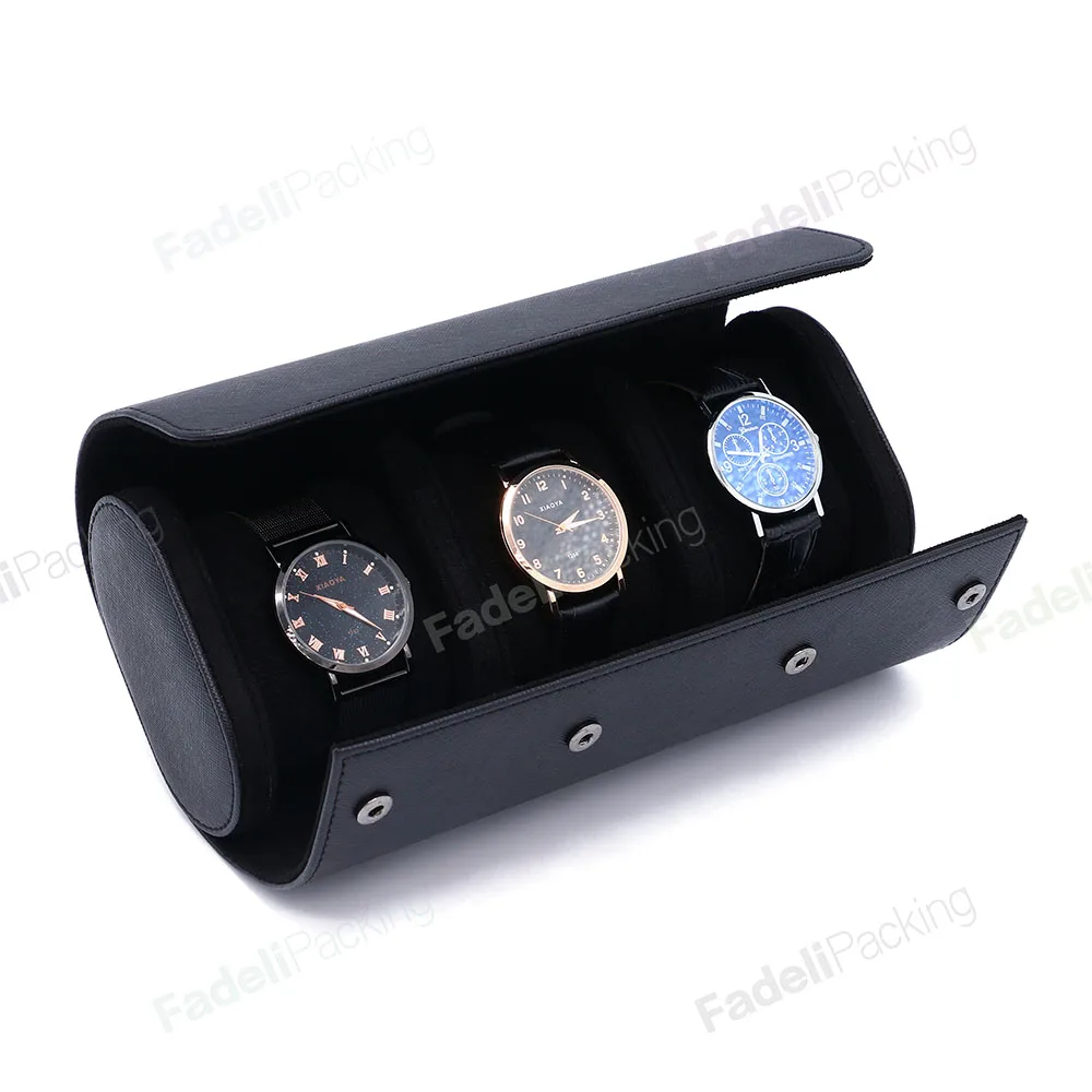 Лидер продаж, дорожная портативная кожаная коробка для часов, упаковочная коробка для часов