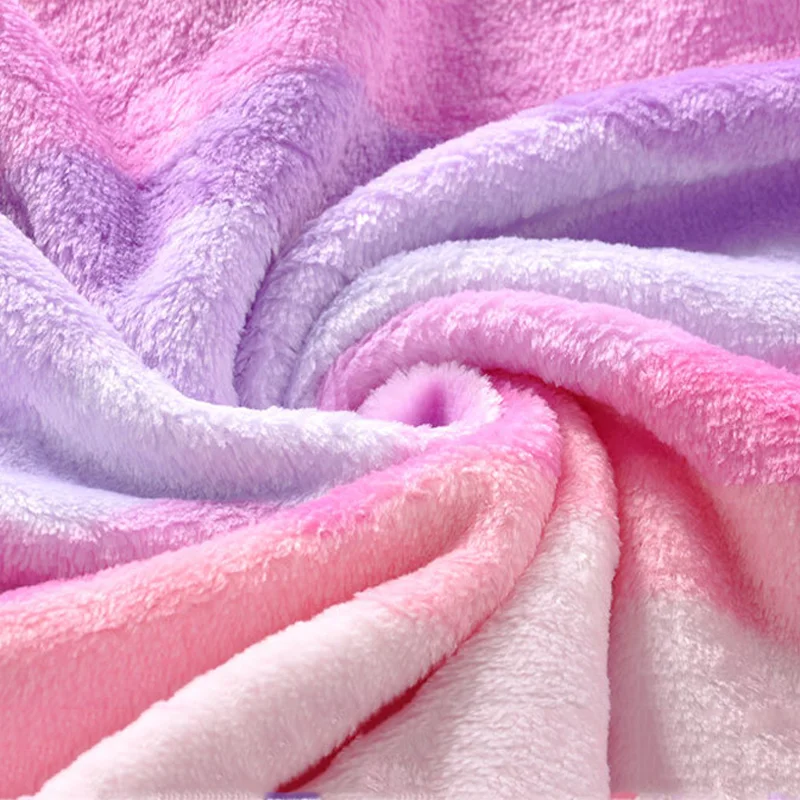 OEM супер мягкий 100% полиэстер фланелевый зимний дорожный плюшевый Детский рюкзак комплект одеял