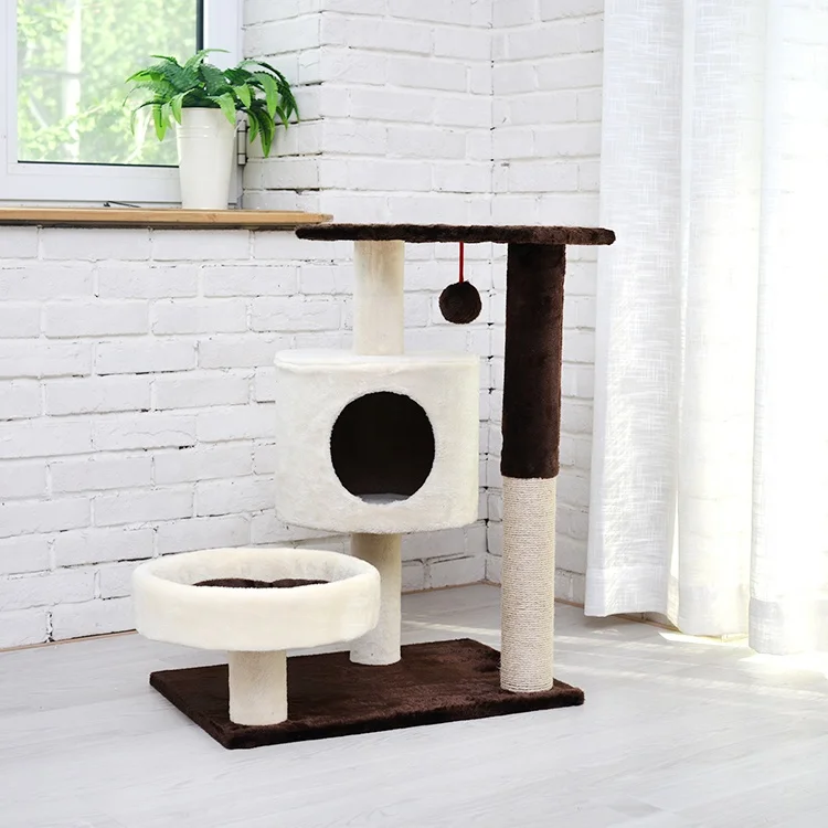 Cheap luxurious  cat climbing sisal tree bed furniture for cats