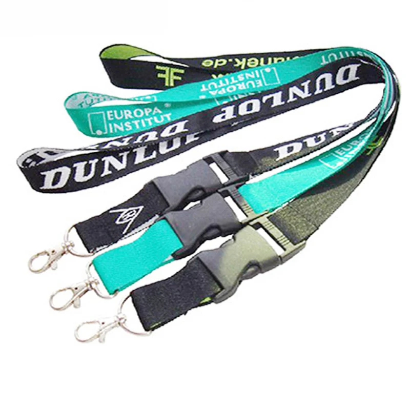 Love Pink Kids Lanyard Keychain Custom Sublimation Blank Jacquard Neck Strap Key Chain Lanyard Necklace