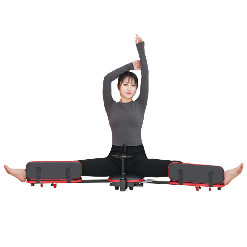 
Fitness Leg Thigh Stretcher Machine Gym Home Strength Flexibility Casters universal wheel split leg 