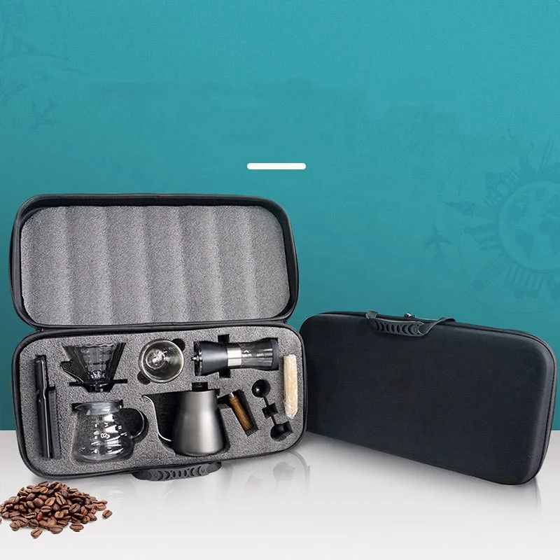 European Style Portable Professional Hand Brewed Coffee Set Outdoor Hand Ground Coffee Gift Set