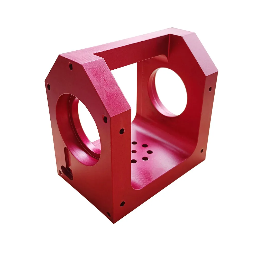 China Professional Customized CNC Machining Aluminum Anodized Bearing Seat  CNC Milling bearing seat Parts