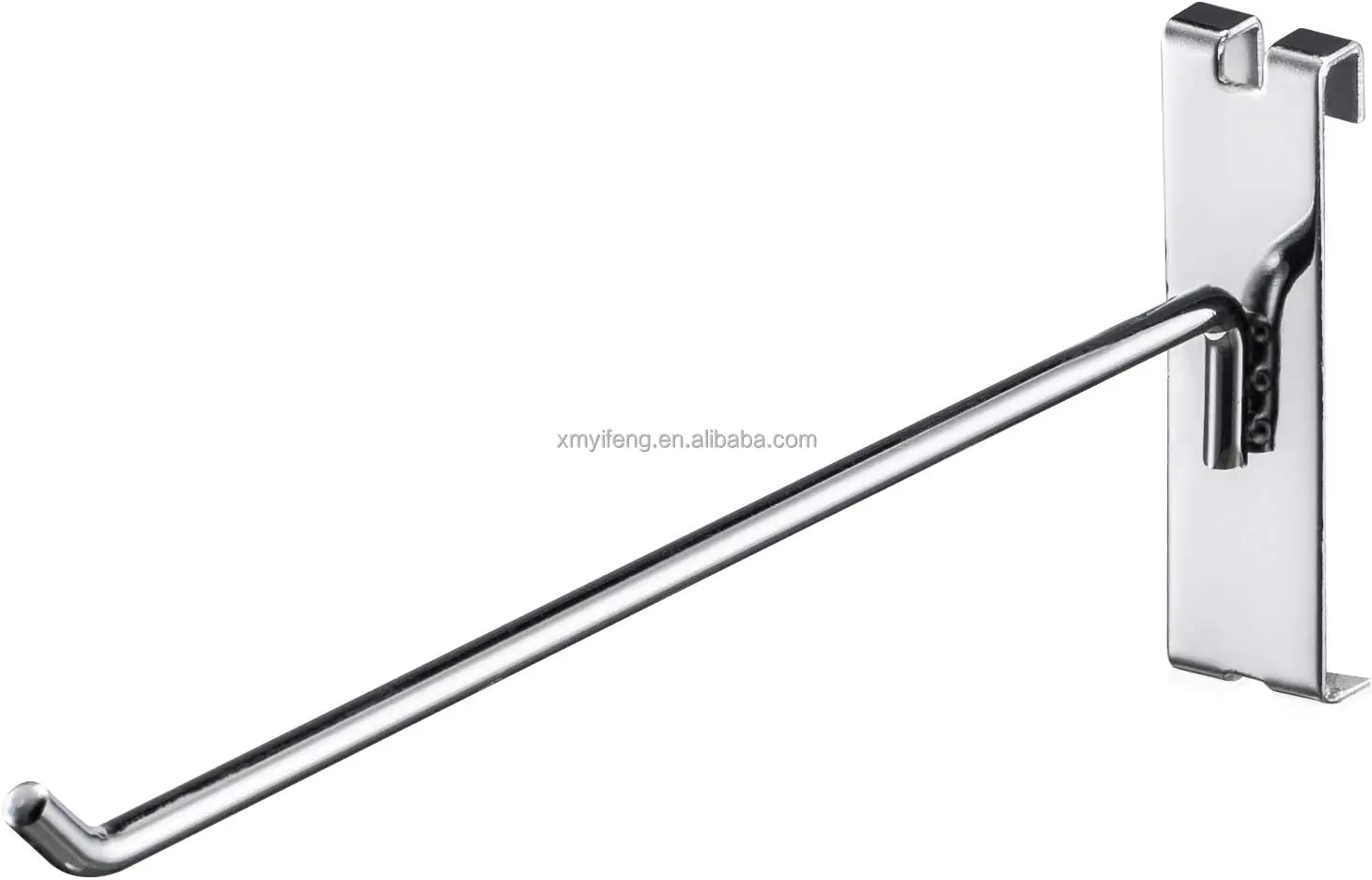 Metal garment Special design security slatwall hook chrome hooks for supermarket display