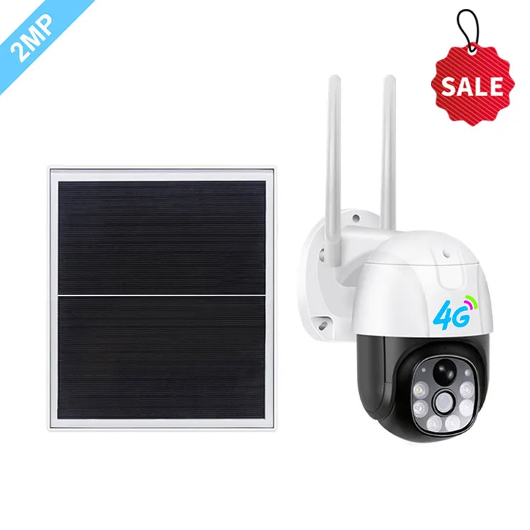 V380 2MP outdoor 4g sim card video ip solar camera