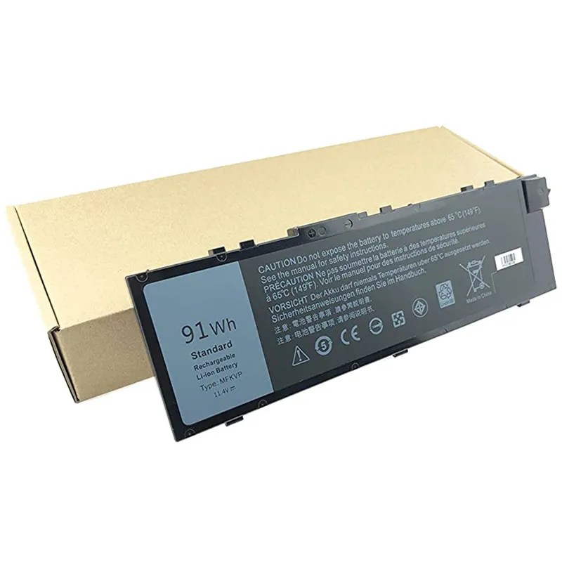 Аккумуляторная батарея MFKVP для ноутбуков Dell Precision 15 11 4 7510 7520 7710 7720 91Wh в