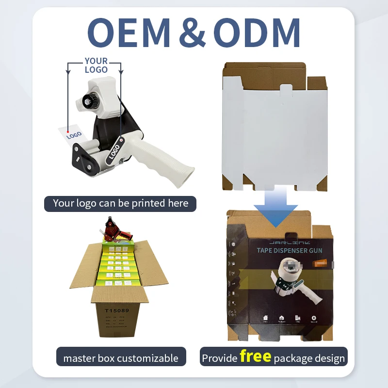 Factory Wholesale customized 2 inch tape holder adhesive tape dispenser for box packing