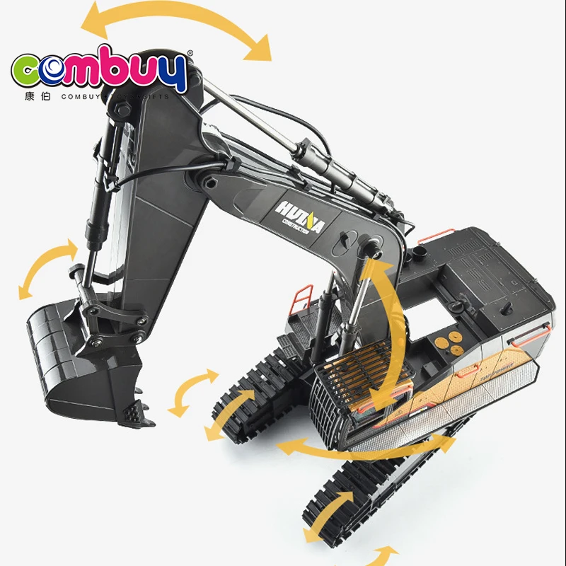 Remote control 1:14 22 channel simulation alloy kids rc excavator toy
