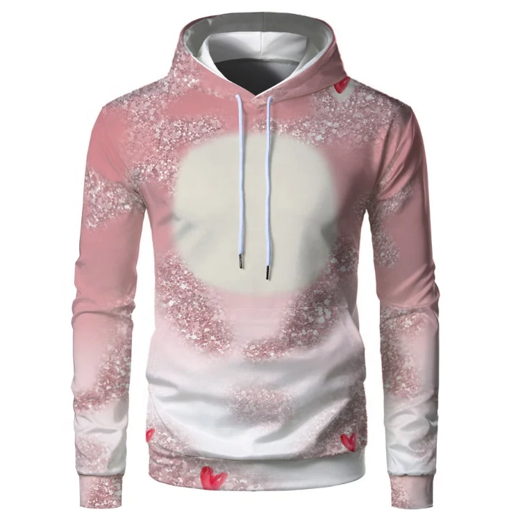Hot Sale Large Size Tie Dye Hoodies Sublimation Print Polyester Colorful Men Hoodie