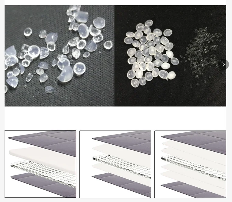 
New product cotton adult sensory 15lbs glass beads weighted blanket 