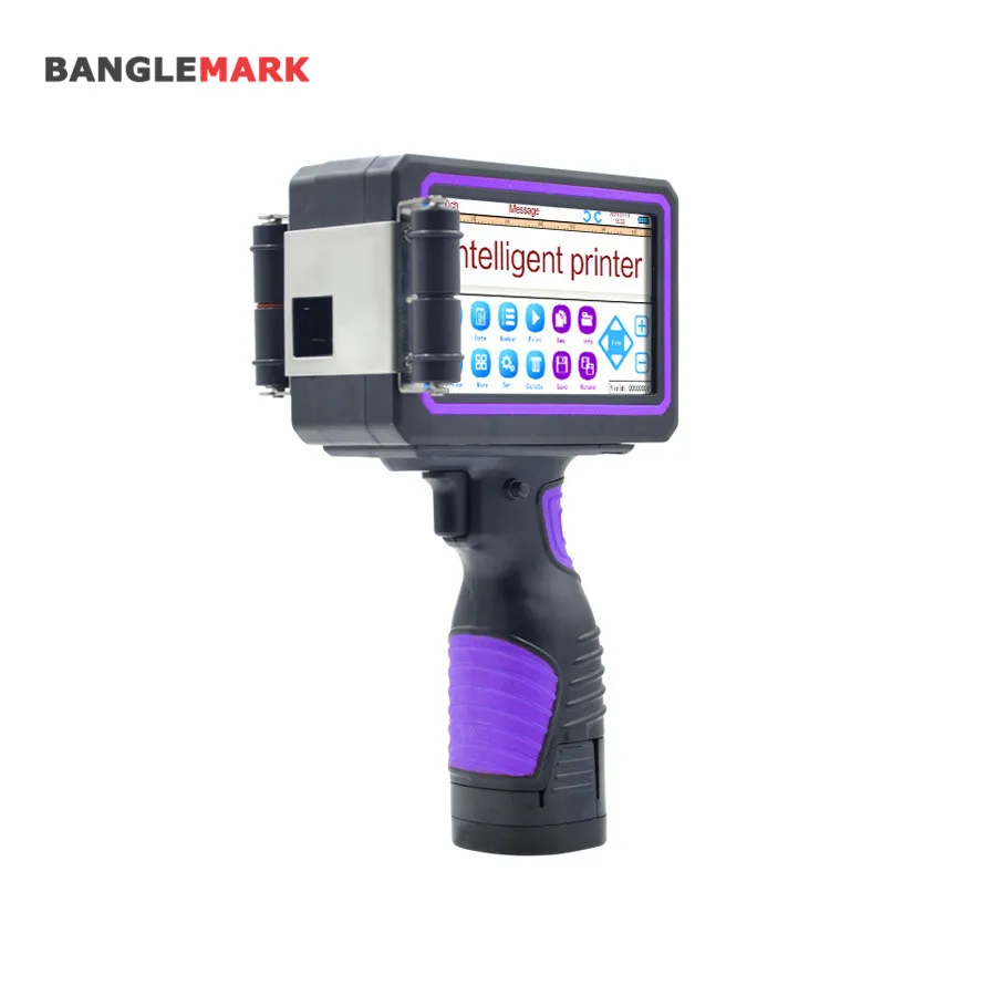 Newest Portable Super 5 Inch Touch Screen Color Label Clothe Hand Pen Inkjet Printer For Fabric Carton Box