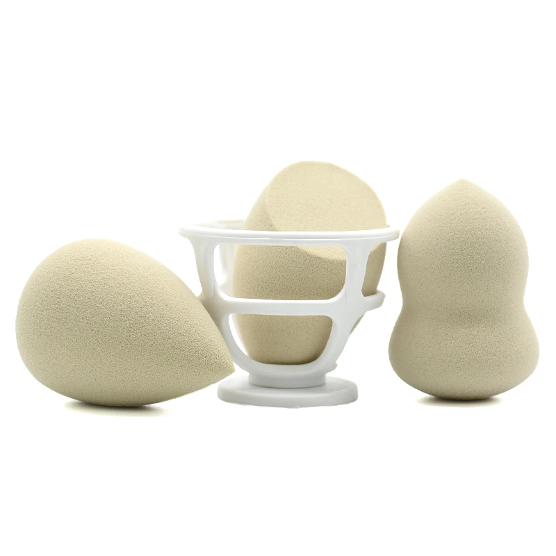 Reusable Waterdrop Tea Leaves Makeup Sponge Made of Readily Biodegradable Substances Plant Ingredients makeup sponges