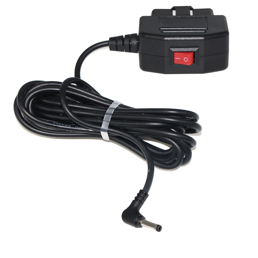 Автомобильный зарядный кабель OBD II OBD2 16pin к USB Micro 10ft 5m для цифровой видеокамеры DVR GPS