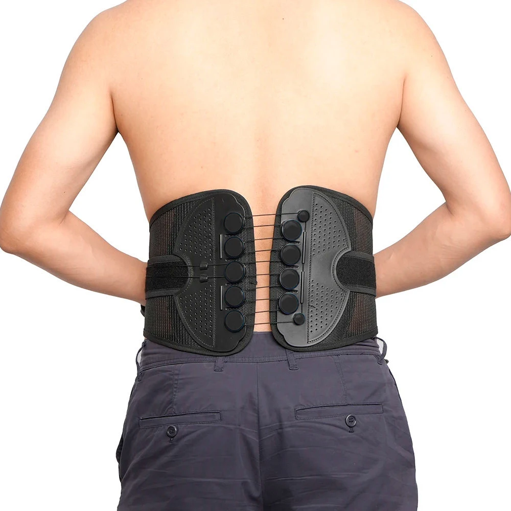 Plus size Spine Decompression Back Brace Plus Rigid Lumbosacral Corset Belt with Pulley System