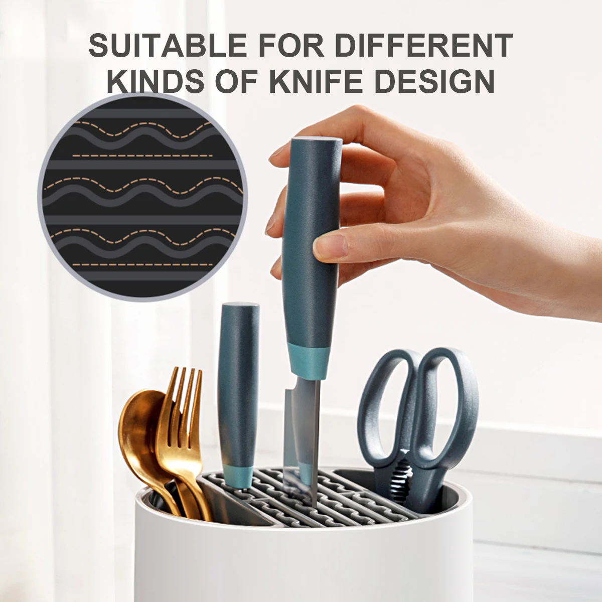 OEM Home and Restaurant Kitchen Portable Tableware Knife Fork Ultraviolet UV UVC Disinfection Box Holder