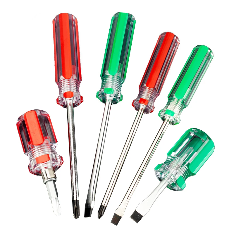 Chinese Factory Wholesale Flat Head Screwdrivers Set 3/ 5/ 6/ 8 * 75/ 100/ 125/ 150/ 200/ 300 mm with Cheap Price