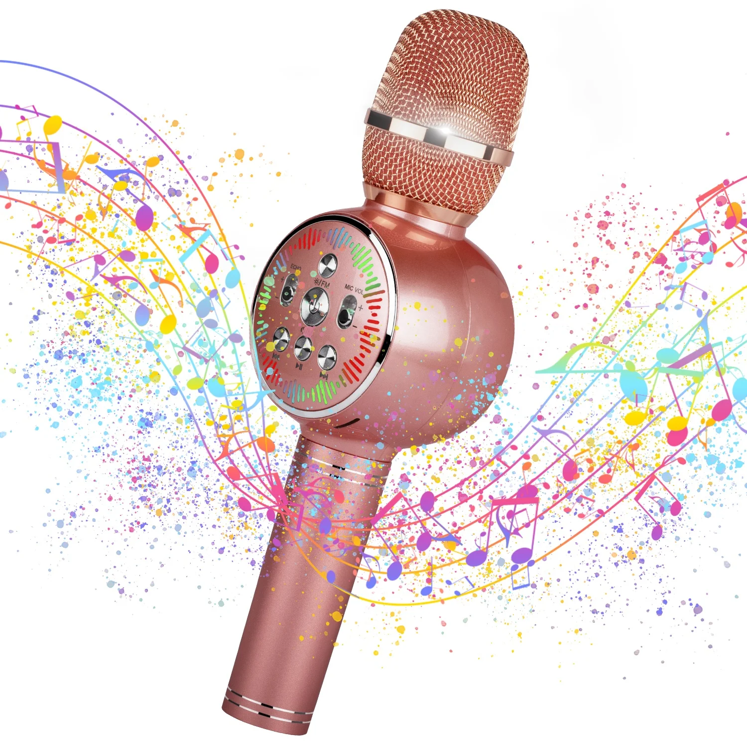 
Premium Wireless Microphone Hifi Surround Sound Quality Twice At One Go Strong Bass Vocal 