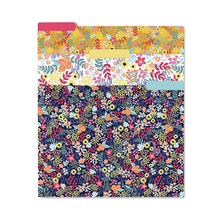 Custom A4 portfolio  fancy paper file folder