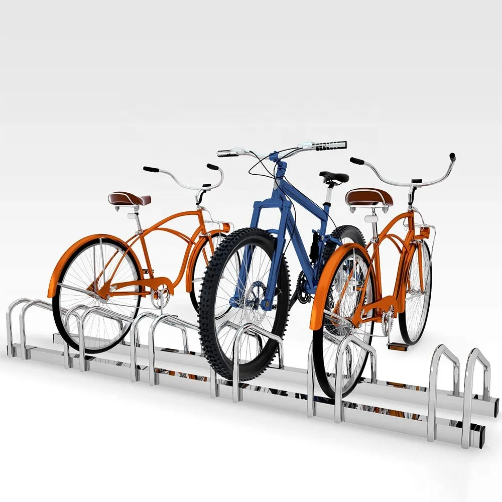 Custom Public Used Metal bike racks 6 Places Bike Parking Steel Bicycle Rack 6 places bike rack bicycle stands