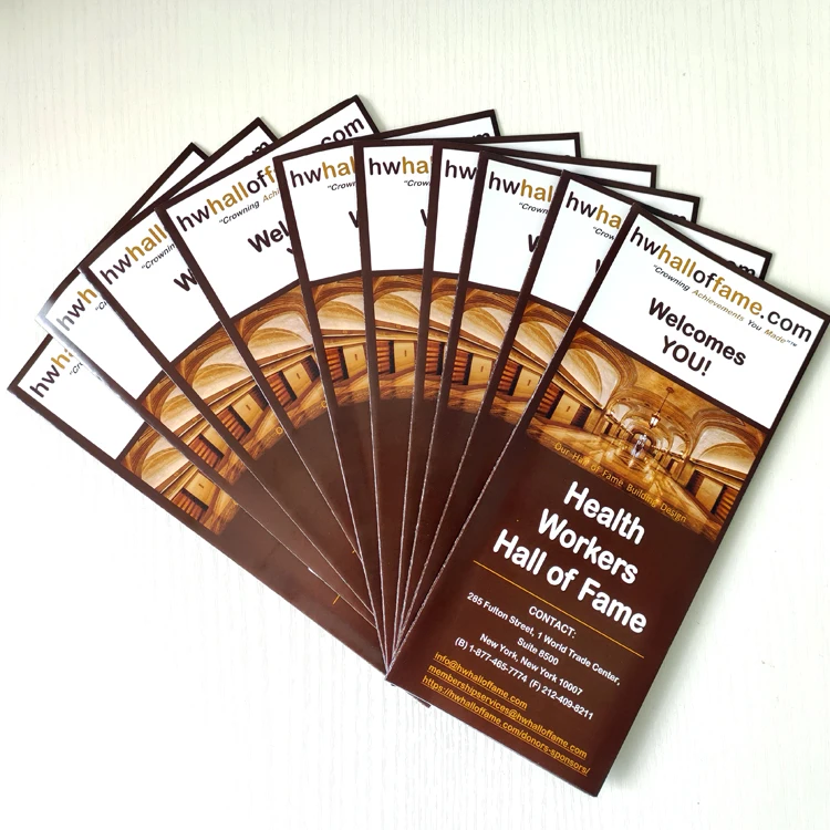 High Quality Custom Size A3 A4 A5 A6 Art Paper Promotion Flyer Advertising Printing Service OEM Offset Printing Brochure CN;GUA