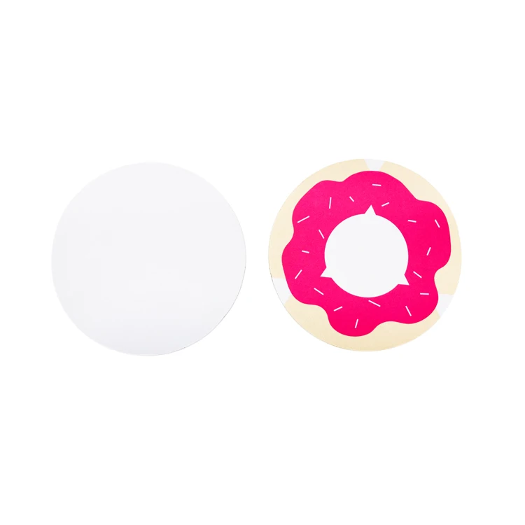 RTS Blank White Round Rubber Mouse Pad For Sublimation