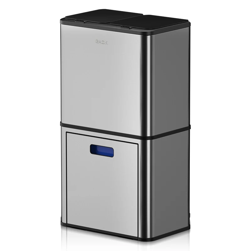 New Design Odor Remover Trash can Automatic Household Double Layer Dust Bin For Kitchen Sensor Trash Can