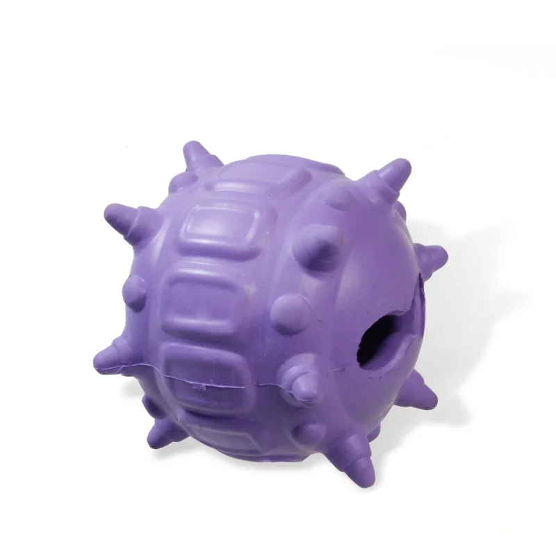 499 MOQ Customizable Color Rubber Pet Chew Toy Treat ball Wholesale Manufacturer Rubber dog food dispenser durable for chewing