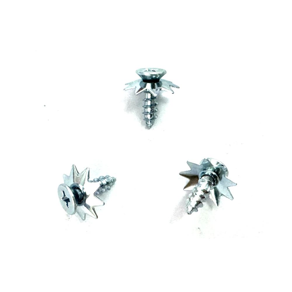 3Cr color zinc brass coating gold machine screw Square washer combination screws