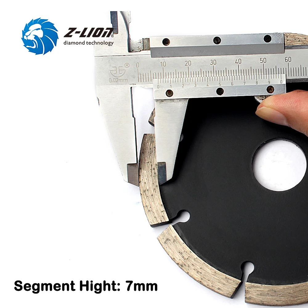 Z-Lion High Quality  115mm Tuck Point Diamond Blade 6mm Thickness Segment Diamond Cutting Saw Blade Grinding Disc
